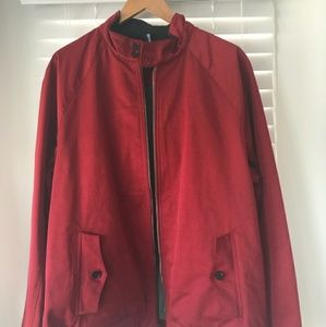 Banana Republic red Bomber Jacket XL tall